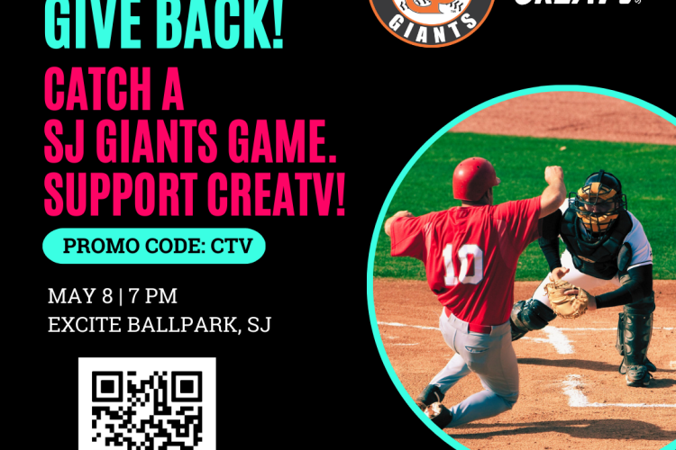 SJ Giants game and support CreaTV